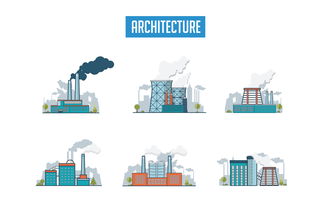 手繪卡通形象工廠效果圖插畫設計ai矢量圖圖片 ai素材下載 插畫元素大全 編號 18448566